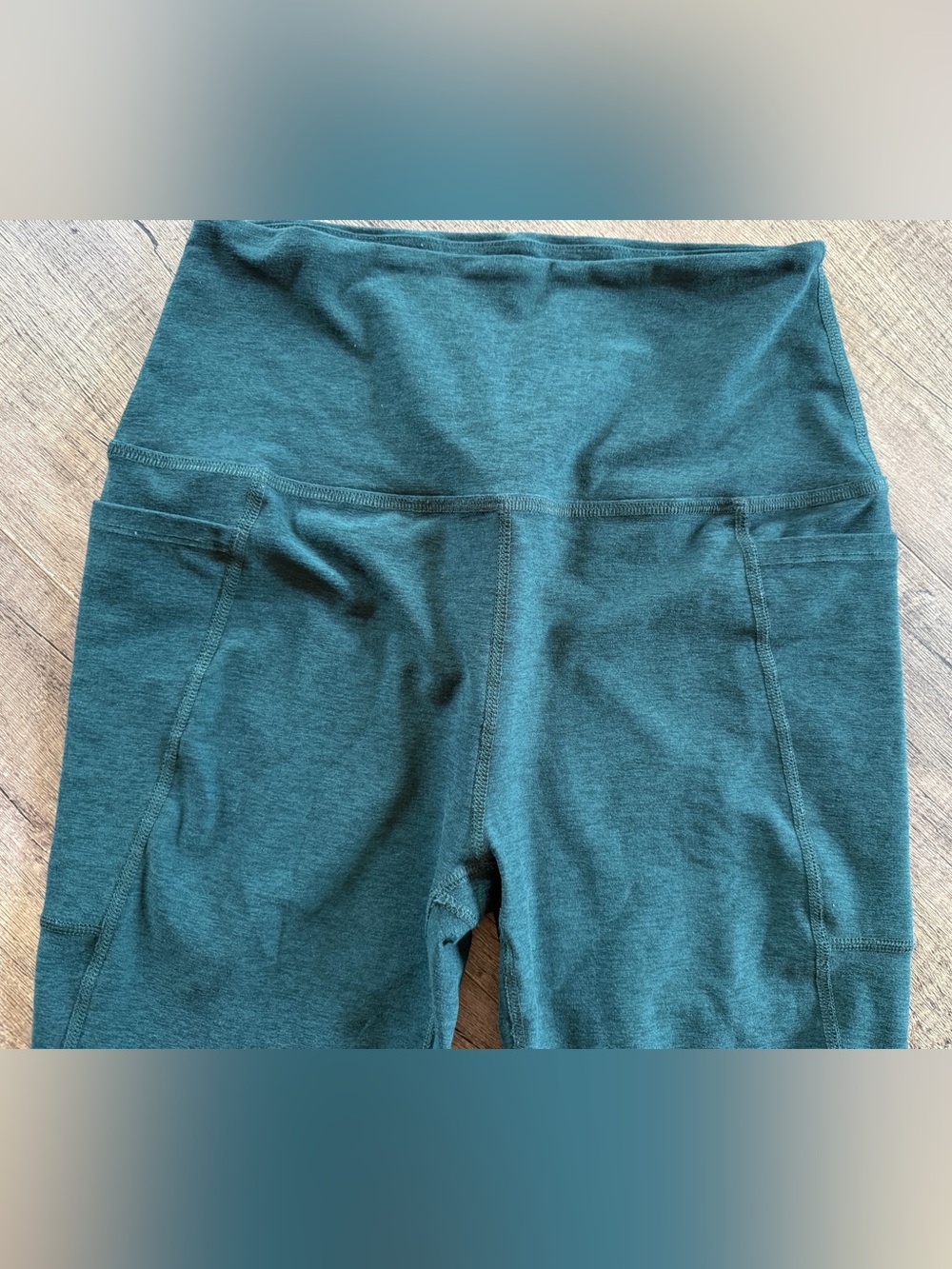 Green Beyond Yoga Spacedye Out of Pocket High Waist Leggings. Large. Like new. - Picture 3 of 8